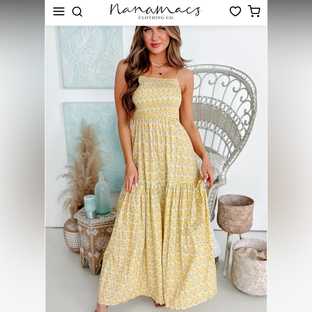 Romance awaits smoke floral maxi dress